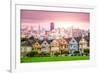 San Francisco, California Cityscape at Alamo Square.-SeanPavonePhoto-Framed Photographic Print