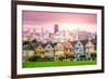 San Francisco, California Cityscape at Alamo Square.-SeanPavonePhoto-Framed Photographic Print