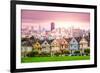 San Francisco, California Cityscape at Alamo Square.-SeanPavonePhoto-Framed Photographic Print