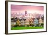 San Francisco, California Cityscape at Alamo Square.-SeanPavonePhoto-Framed Photographic Print