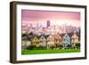 San Francisco, California Cityscape at Alamo Square.-SeanPavonePhoto-Framed Photographic Print