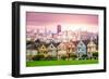 San Francisco, California Cityscape at Alamo Square.-SeanPavonePhoto-Framed Photographic Print