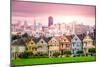 San Francisco, California Cityscape at Alamo Square.-SeanPavonePhoto-Mounted Photographic Print