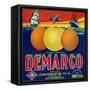 San Francisco, California, Demarco Brand Citrus Label-Lantern Press-Framed Stretched Canvas