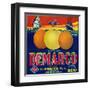 San Francisco, California, Demarco Brand Citrus Label-Lantern Press-Framed Art Print