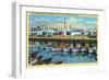 San Francisco, California - Dimaggio's Restaurant on Fisherman's Wharf-Lantern Press-Framed Art Print