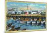 San Francisco, California - Dimaggio's Restaurant on Fisherman's Wharf-Lantern Press-Mounted Art Print