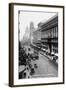 San Francisco, California - Emporium and Market Street Cable Cars-Lantern Press-Framed Art Print