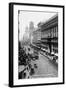 San Francisco, California - Emporium and Market Street Cable Cars-Lantern Press-Framed Art Print