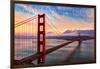 San Francisco, California - Golden Gate Aerial View-Lantern Press-Framed Art Print