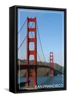 San Francisco, California - Golden Gate Bridge Day-Lantern Press-Framed Stretched Canvas