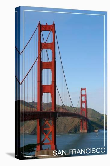 San Francisco, California - Golden Gate Bridge Day-Lantern Press-Stretched Canvas