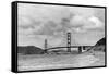 San Francisco, California - Golden Gate Bridge from Baker's Beach-Lantern Press-Framed Stretched Canvas