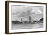 San Francisco, California - Golden Gate Bridge from Baker's Beach-Lantern Press-Framed Art Print