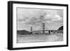 San Francisco, California - Golden Gate Bridge from Baker's Beach-Lantern Press-Framed Art Print