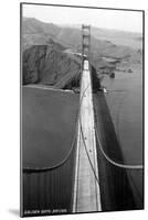 San Francisco, California - Golden Gate Bridge from Bridge Pinnacle-Lantern Press-Mounted Art Print