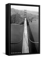 San Francisco, California - Golden Gate Bridge from Bridge Pinnacle-Lantern Press-Framed Stretched Canvas