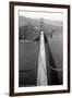 San Francisco, California - Golden Gate Bridge from Bridge Pinnacle-Lantern Press-Framed Art Print