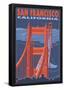 San Francisco, California - Golden Gate Bridge-null-Framed Poster