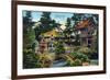 San Francisco, California - Golden Gate Park Japanese Tea Garden-Lantern Press-Framed Premium Giclee Print
