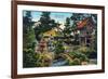 San Francisco, California - Golden Gate Park Japanese Tea Garden-Lantern Press-Framed Premium Giclee Print