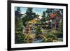 San Francisco, California - Golden Gate Park Japanese Tea Garden-Lantern Press-Framed Premium Giclee Print