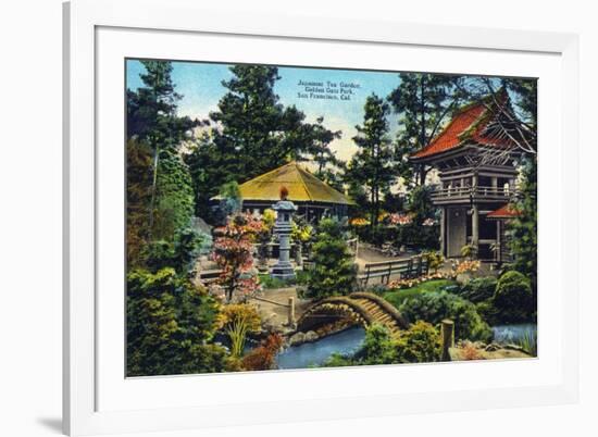 San Francisco, California - Golden Gate Park Japanese Tea Garden-Lantern Press-Framed Art Print