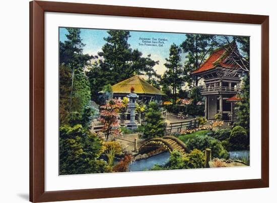 San Francisco, California - Golden Gate Park Japanese Tea Garden-Lantern Press-Framed Art Print