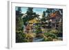 San Francisco, California - Golden Gate Park Japanese Tea Garden-Lantern Press-Framed Art Print