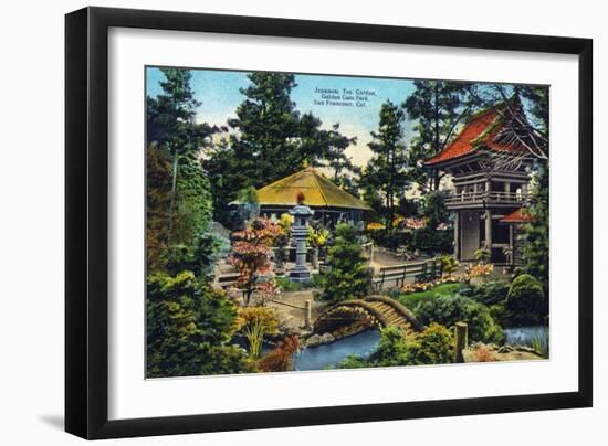 San Francisco, California - Golden Gate Park Japanese Tea Garden-Lantern Press-Framed Art Print