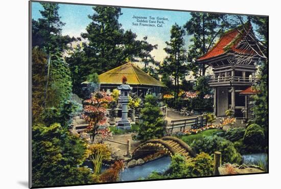 San Francisco, California - Golden Gate Park Japanese Tea Garden-Lantern Press-Mounted Art Print