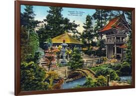 San Francisco, California - Golden Gate Park Japanese Tea Garden-Lantern Press-Framed Art Print