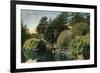 San Francisco, California - Golden Gate Park, View of Alvin Lake-Lantern Press-Framed Premium Giclee Print