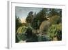 San Francisco, California - Golden Gate Park, View of Alvin Lake-Lantern Press-Framed Art Print