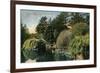 San Francisco, California - Golden Gate Park, View of Alvin Lake-Lantern Press-Framed Art Print