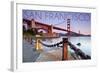 San Francisco, California - Golden Gate View-Lantern Press-Framed Art Print