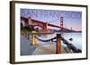 San Francisco, California - Golden Gate View-Lantern Press-Framed Art Print