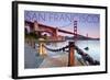 San Francisco, California - Golden Gate View-Lantern Press-Framed Art Print