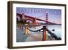 San Francisco, California - Golden Gate View-Lantern Press-Framed Art Print