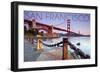 San Francisco, California - Golden Gate View-Lantern Press-Framed Art Print