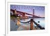 San Francisco, California - Golden Gate View-Lantern Press-Framed Premium Giclee Print