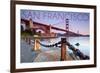 San Francisco, California - Golden Gate View-Lantern Press-Framed Premium Giclee Print