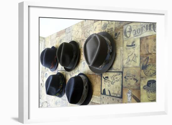 San Francisco, California Haight Ashbury District, Hat Store Interior-Julien McRoberts-Framed Photographic Print