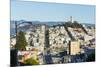 San Francisco, California, hills of the city and Coit Tower in sunshine.-Bill Bachmann-Mounted Photographic Print