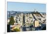 San Francisco, California, hills of the city and Coit Tower in sunshine.-Bill Bachmann-Framed Photographic Print