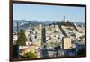 San Francisco, California, hills of the city and Coit Tower in sunshine.-Bill Bachmann-Framed Photographic Print