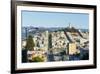 San Francisco, California, hills of the city and Coit Tower in sunshine.-Bill Bachmann-Framed Premium Photographic Print