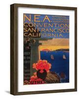 San Francisco, California - N.E.A. Convention-Lantern Press-Framed Art Print