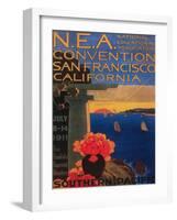 San Francisco, California - N.E.A. Convention-Lantern Press-Framed Art Print