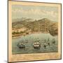 San Francisco, California - Panoramic Map No. 1-Lantern Press-Mounted Art Print